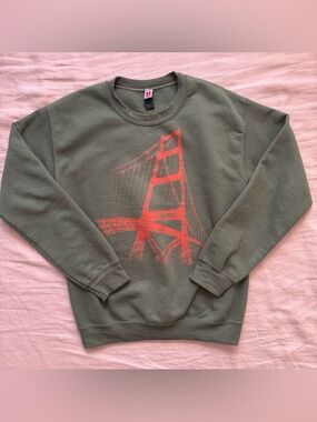 San Francisco Crewneck Sweatershirt with Golden Gate Bridge
